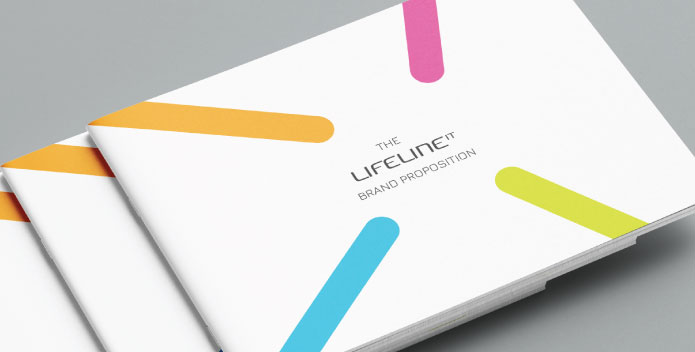 Cover of Lifeline IT's Brand Values booklet