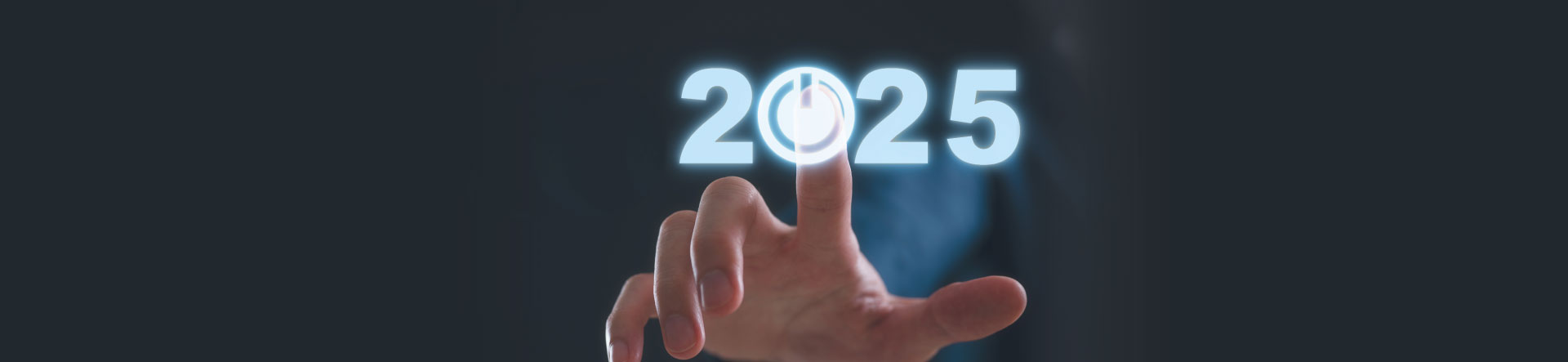 Review of the Year 2024 graphic with a finger pointing to an on buttton for 2025