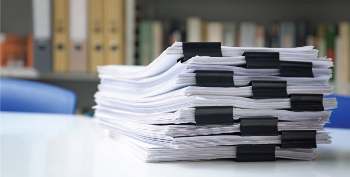 Cyber Security Policy - a pile of official documents