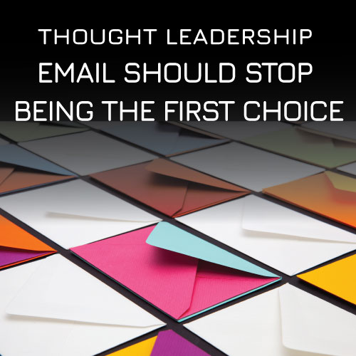 Has email had its day - a collage of coloured envelopes