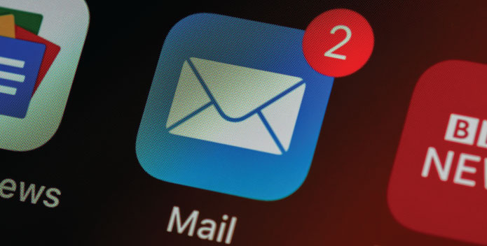 Junk email - email inbox symbol