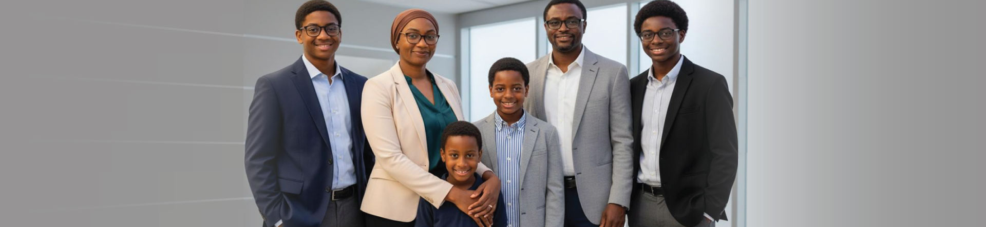 Linda Echono with her family