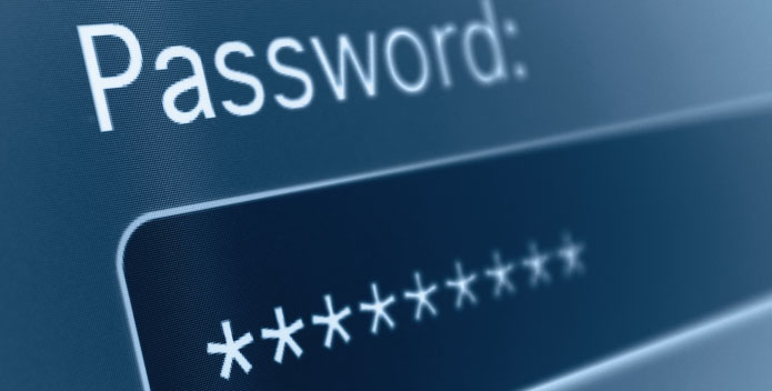 Password habits - entering a password online
