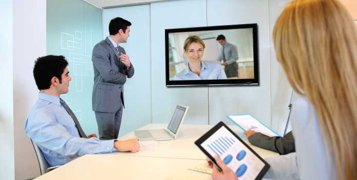 Business video conference