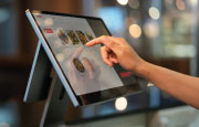 POS Terminal being used Retail and Hospitality menu image